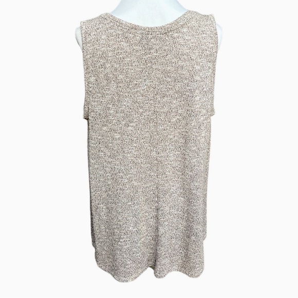 Lane Bryant Knit Tank Top Sweater Pink Silver Size 18/20 - Picture 2 of 6